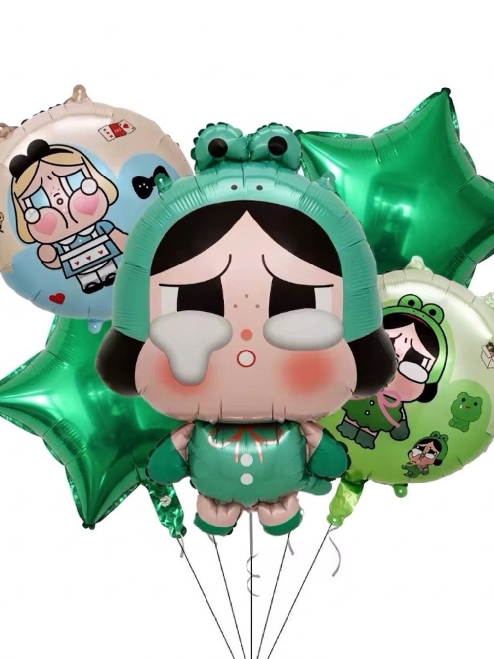 28” Crybaby balloons 5pcs set Character Foil Balloon Bouquet for kids Party
